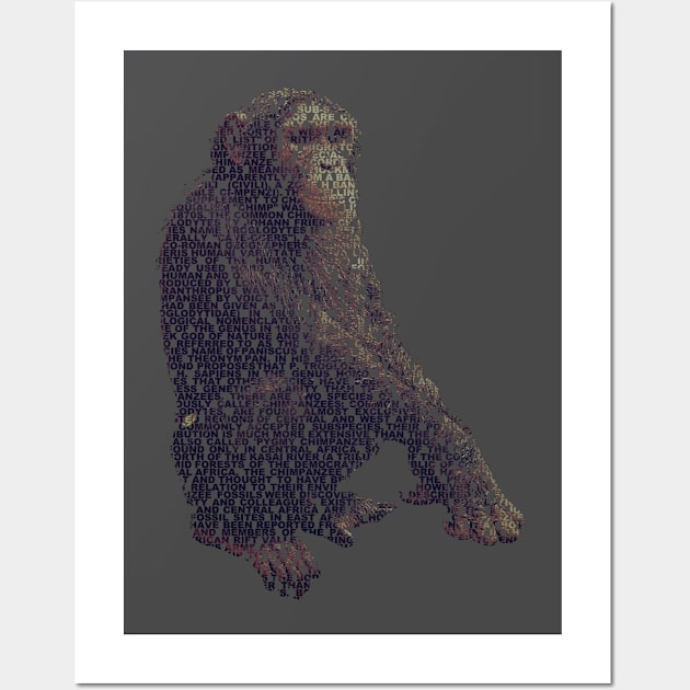 Chimpanzee Info Graphic Wall Art by shellysom91